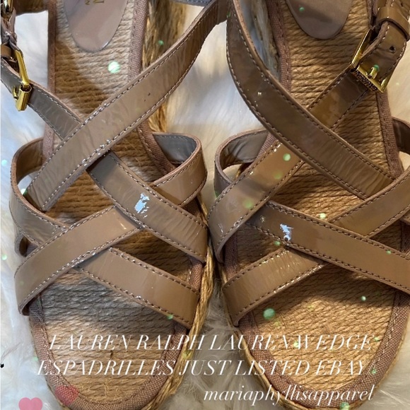Lauren Ralph Lauren strap Sandals Espadrille 9 - Picture 1 of 8